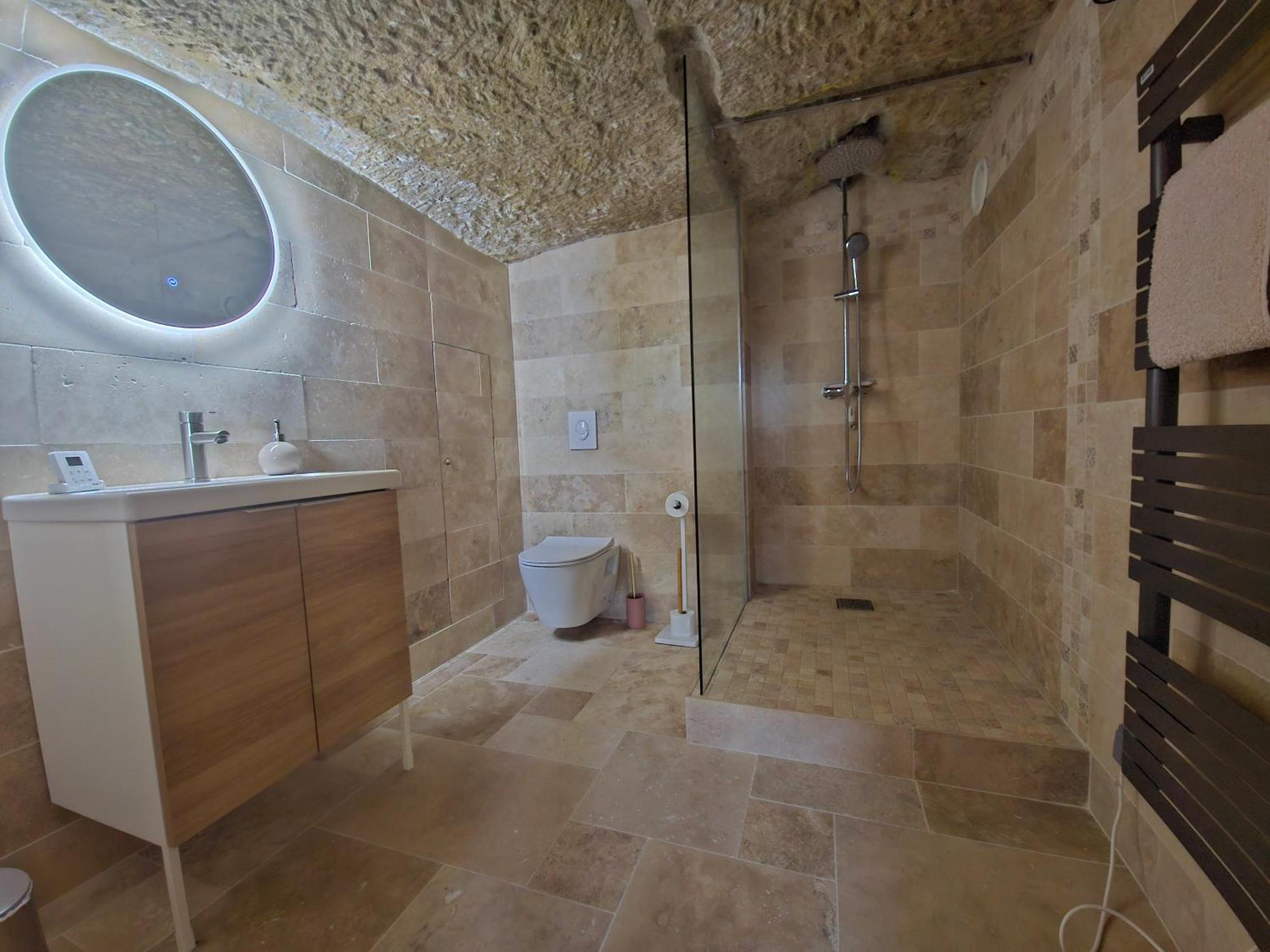 Le Cocon Troglodyte Daire Saint-Étienne-de-Chigny Dış mekan fotoğraf